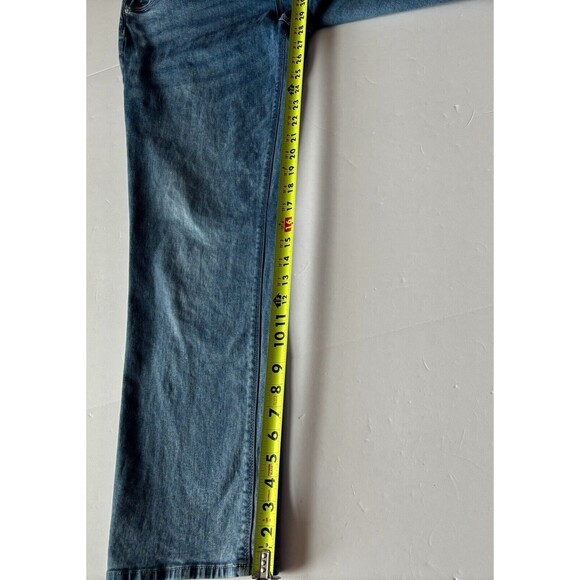 Hudson Midrise Straight Leg Blue Denim Jeans Women's Size 14 Festival Casual - Picture 9 of 12